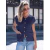 imageANRABESS Women Sweater Vests Sleeveless Cardigan Casual Loose Knit Button Down Sweater Tops 2025 Spring Summer Trendy OutfitsNavy Blue