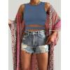 imageANRABESS Women Tank Tops High Neck Sleeveless Sexy Cutout Racer Back Going Out Crop Tops Shirts Summer Y2K OutfitsBlue