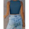 imageANRABESS Women Tank Tops High Neck Sleeveless Sexy Cutout Racer Back Going Out Crop Tops Shirts Summer Y2K OutfitsDeep Blue
