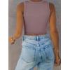 imageANRABESS Women Tank Tops High Neck Sleeveless Sexy Cutout Racer Back Going Out Crop Tops Shirts Summer Y2K OutfitsNutmeg