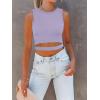 imageANRABESS Women Tank Tops High Neck Sleeveless Sexy Cutout Racer Back Going Out Crop Tops Shirts Summer Y2K OutfitsPurple