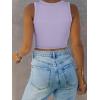 imageANRABESS Women Tank Tops High Neck Sleeveless Sexy Cutout Racer Back Going Out Crop Tops Shirts Summer Y2K OutfitsPurple