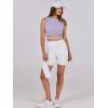 imageANRABESS Women Tank Tops High Neck Sleeveless Sexy Cutout Racer Back Going Out Crop Tops Shirts Summer Y2K OutfitsPurple