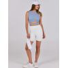 imageANRABESS Women Tank Tops High Neck Sleeveless Sexy Cutout Racer Back Going Out Crop Tops Shirts Summer Y2K OutfitsSky