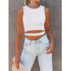 imageANRABESS Women Tank Tops High Neck Sleeveless Sexy Cutout Racer Back Going Out Crop Tops Shirts Summer Y2K OutfitsWhite