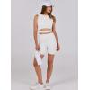 imageANRABESS Women Tank Tops High Neck Sleeveless Sexy Cutout Racer Back Going Out Crop Tops Shirts Summer Y2K OutfitsWhite