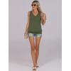 imageANRABESS Women Tank Tops Summer V Neck Sleeveless Casual Loose Fit Cute Cami Basic T Shirts Solid Tees 2025 Trendy OutfitsArmy Green