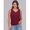 imageANRABESS Women Tank Tops Summer V Neck Sleeveless Casual Loose Fit Cute Cami Basic T Shirts Solid Tees 2025 Trendy OutfitsBurgundy