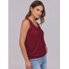 imageANRABESS Women Tank Tops Summer V Neck Sleeveless Casual Loose Fit Cute Cami Basic T Shirts Solid Tees 2025 Trendy OutfitsBurgundy