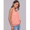 imageANRABESS Women Tank Tops Summer V Neck Sleeveless Casual Loose Fit Cute Cami Basic T Shirts Solid Tees 2025 Trendy OutfitsCoral