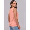 imageANRABESS Women Tank Tops Summer V Neck Sleeveless Casual Loose Fit Cute Cami Basic T Shirts Solid Tees 2025 Trendy OutfitsCoral