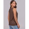 imageANRABESS Women Tank Tops Summer V Neck Sleeveless Casual Loose Fit Cute Cami Basic T Shirts Solid Tees 2025 Trendy OutfitsDark Brown