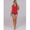 imageANRABESS Women Tank Tops Summer V Neck Sleeveless Casual Loose Fit Cute Cami Basic T Shirts Solid Tees 2025 Trendy OutfitsDeep Red