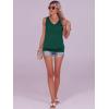 imageANRABESS Women Tank Tops Summer V Neck Sleeveless Casual Loose Fit Cute Cami Basic T Shirts Solid Tees 2025 Trendy OutfitsForest