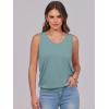 imageANRABESS Women Tank Tops Summer V Neck Sleeveless Casual Loose Fit Cute Cami Basic T Shirts Solid Tees 2025 Trendy OutfitsGreen Blue