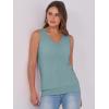 imageANRABESS Women Tank Tops Summer V Neck Sleeveless Casual Loose Fit Cute Cami Basic T Shirts Solid Tees 2025 Trendy OutfitsGreen Blue