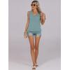 imageANRABESS Women Tank Tops Summer V Neck Sleeveless Casual Loose Fit Cute Cami Basic T Shirts Solid Tees 2025 Trendy OutfitsGreen Blue