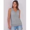 imageANRABESS Women Tank Tops Summer V Neck Sleeveless Casual Loose Fit Cute Cami Basic T Shirts Solid Tees 2025 Trendy OutfitsGrey
