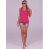 imageANRABESS Women Tank Tops Summer V Neck Sleeveless Casual Loose Fit Cute Cami Basic T Shirts Solid Tees 2025 Trendy OutfitsHot Pink