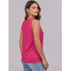 imageANRABESS Women Tank Tops Summer V Neck Sleeveless Casual Loose Fit Cute Cami Basic T Shirts Solid Tees 2025 Trendy OutfitsHot Pink