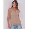 imageANRABESS Women Tank Tops Summer V Neck Sleeveless Casual Loose Fit Cute Cami Basic T Shirts Solid Tees 2025 Trendy OutfitsKhaki