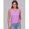 imageANRABESS Women Tank Tops Summer V Neck Sleeveless Casual Loose Fit Cute Cami Basic T Shirts Solid Tees 2025 Trendy OutfitsLilac