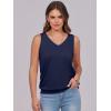 imageANRABESS Women Tank Tops Summer V Neck Sleeveless Casual Loose Fit Cute Cami Basic T Shirts Solid Tees 2025 Trendy OutfitsNavy Blue