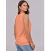 imageANRABESS Women Tank Tops Summer V Neck Sleeveless Casual Loose Fit Cute Cami Basic T Shirts Solid Tees 2025 Trendy OutfitsOrange