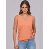 imageANRABESS Women Tank Tops Summer V Neck Sleeveless Casual Loose Fit Cute Cami Basic T Shirts Solid Tees 2025 Trendy OutfitsOrange