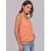 imageANRABESS Women Tank Tops Summer V Neck Sleeveless Casual Loose Fit Cute Cami Basic T Shirts Solid Tees 2025 Trendy OutfitsOrange