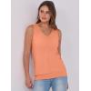 imageANRABESS Women Tank Tops Summer V Neck Sleeveless Casual Loose Fit Cute Cami Basic T Shirts Solid Tees 2025 Trendy OutfitsOrange