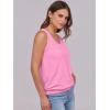 imageANRABESS Women Tank Tops Summer V Neck Sleeveless Casual Loose Fit Cute Cami Basic T Shirts Solid Tees 2025 Trendy OutfitsPink