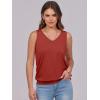 imageANRABESS Women Tank Tops Summer V Neck Sleeveless Casual Loose Fit Cute Cami Basic T Shirts Solid Tees 2025 Trendy OutfitsRed