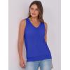 imageANRABESS Women Tank Tops Summer V Neck Sleeveless Casual Loose Fit Cute Cami Basic T Shirts Solid Tees 2025 Trendy OutfitsRoyal Blue