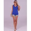 imageANRABESS Women Tank Tops Summer V Neck Sleeveless Casual Loose Fit Cute Cami Basic T Shirts Solid Tees 2025 Trendy OutfitsRoyal Blue