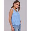 imageANRABESS Women Tank Tops Summer V Neck Sleeveless Casual Loose Fit Cute Cami Basic T Shirts Solid Tees 2025 Trendy OutfitsSky Blue