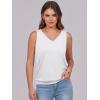 imageANRABESS Women Tank Tops Summer V Neck Sleeveless Casual Loose Fit Cute Cami Basic T Shirts Solid Tees 2025 Trendy OutfitsWhite