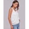 imageANRABESS Women Tank Tops Summer V Neck Sleeveless Casual Loose Fit Cute Cami Basic T Shirts Solid Tees 2025 Trendy OutfitsWhite
