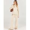 imageANRABESS Womens 2 Piece Outfit Sweater Lounge Sets Long Sleeve Knit Pullover Wide Leg Pant Tracksuit Loungewear 2025 FashionApricot