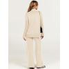 imageANRABESS Womens 2 Piece Outfit Sweater Lounge Sets Long Sleeve Knit Pullover Wide Leg Pant Tracksuit Loungewear 2025 FashionApricot