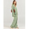 imageANRABESS Womens 2 Piece Outfit Sweater Lounge Sets Long Sleeve Knit Pullover Wide Leg Pant Tracksuit Loungewear 2025 FashionMint Green