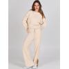 imageANRABESS Womens 2 Piece Outfits Oversized Knit Sweater Set Wide Leg Pant Cozy Lounge Matching Pajama Sets 2025 Trendy ClothesApricot