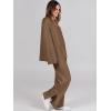 imageANRABESS Womens 2 Piece Outfits Oversized Knit Sweater Set Wide Leg Pant Cozy Lounge Matching Pajama Sets 2025 Trendy ClothesBrown