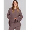 imageANRABESS Womens 2 Piece Outfits Oversized Knit Sweater Set Wide Leg Pant Cozy Lounge Matching Pajama Sets 2025 Trendy ClothesCoffee