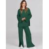 imageANRABESS Womens 2 Piece Outfits Oversized Knit Sweater Set Wide Leg Pant Cozy Lounge Matching Pajama Sets 2025 Trendy ClothesGrass Green