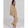 imageANRABESS Womens 2 Piece Outfits Oversized Knit Sweater Set Wide Leg Pant Cozy Lounge Matching Pajama Sets 2025 Trendy ClothesKhaki