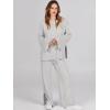 imageANRABESS Womens 2 Piece Outfits Oversized Knit Sweater Set Wide Leg Pant Cozy Lounge Matching Pajama Sets 2025 Trendy ClothesSmoky Gray