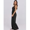 imageANRABESS Womens Casual Summer Jumpsuits Smocked Sleeveless Wide Leg Long Romper Jumpers 2025 Beach Vacation OutfitsBlack