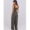 imageANRABESS Womens Casual Summer Jumpsuits Smocked Sleeveless Wide Leg Long Romper Jumpers 2025 Beach Vacation OutfitsBlack Floral