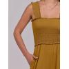 imageANRABESS Womens Casual Summer Jumpsuits Smocked Sleeveless Wide Leg Long Romper Jumpers 2025 Beach Vacation OutfitsBrownish Yellow